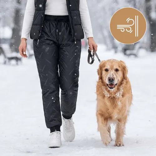 Wind-blocking thermal pants